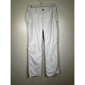Patagonia Byway Pants Womens‎ 6 White Convertible Cargo Mid Rise Hiking